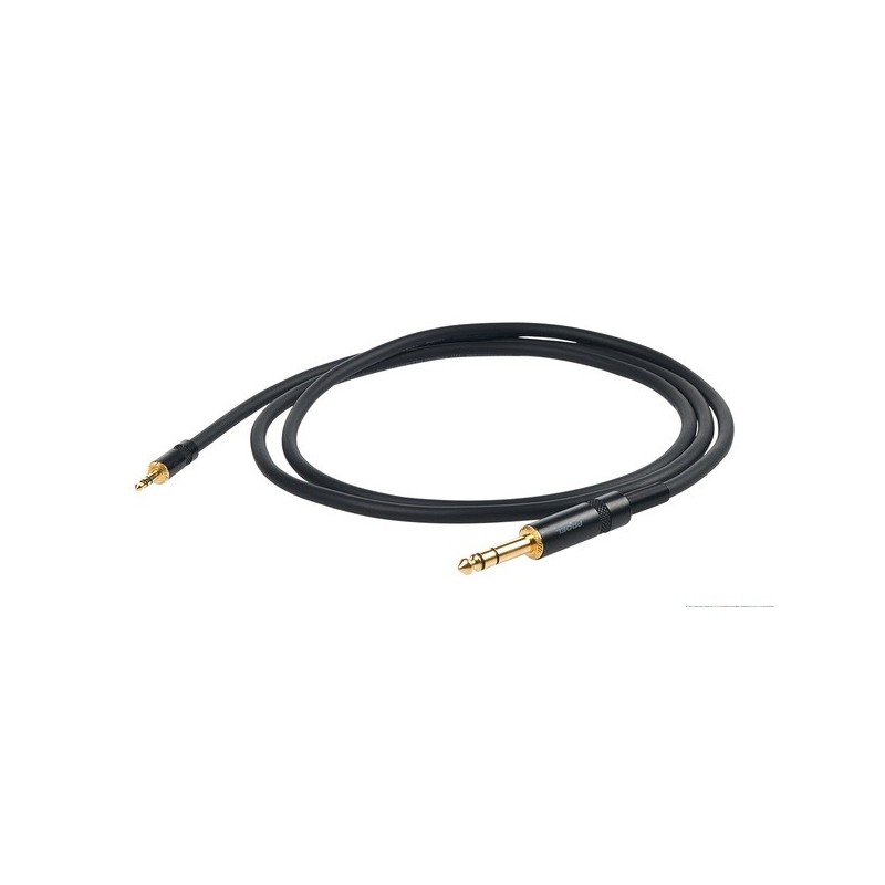 PROEL STAGE CHLP185LU3 CHALLENGE Series kabel zbalansowany wtyk Jack 3.5 stereo - wtyk Jack 6.3 stereo, dł. 3m